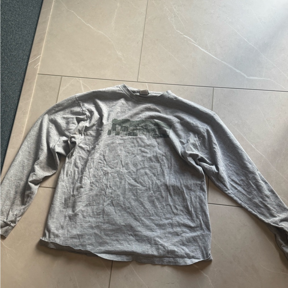 Timberland Gray Long Sleeve Tee Relaxed Fit